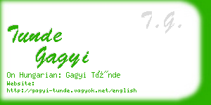 tunde gagyi business card